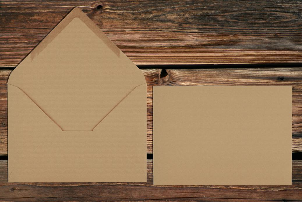 Briefhüllen 120x180 mm Nassklebend Recycling Kraft Braun 120 g/qm